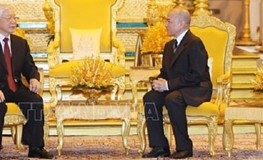 Tổng bí thư, Chủ tịch nước Nguyễn Phú Trọng thăm cấp Nhà nước Cămpuchia.